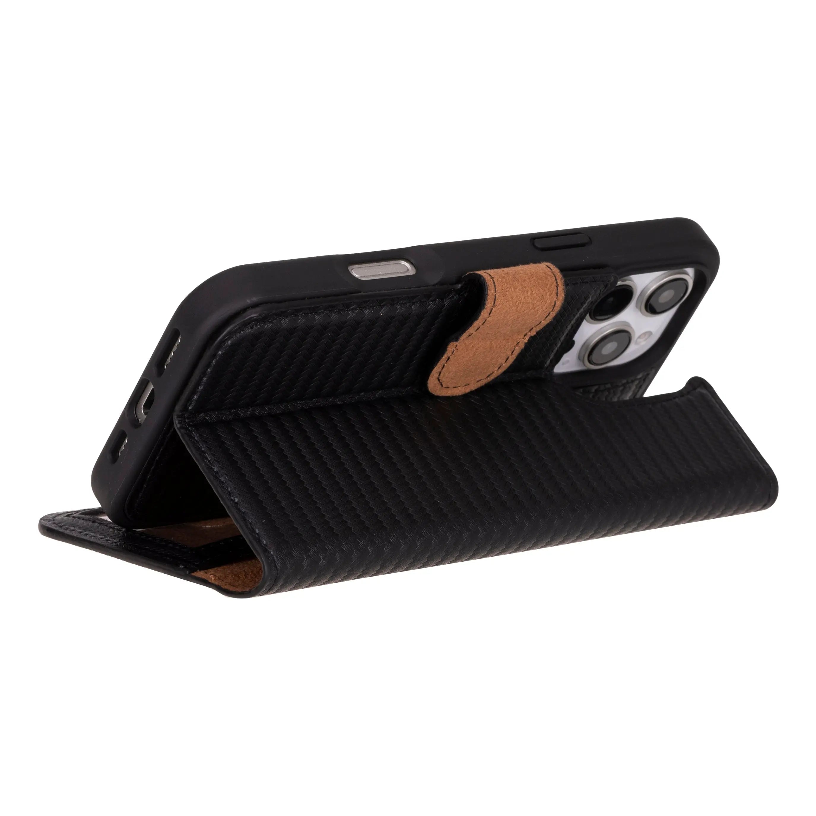 iPhone 16 Pro Leather Wallet Case Detachable RFID MagSafe – Magic Series