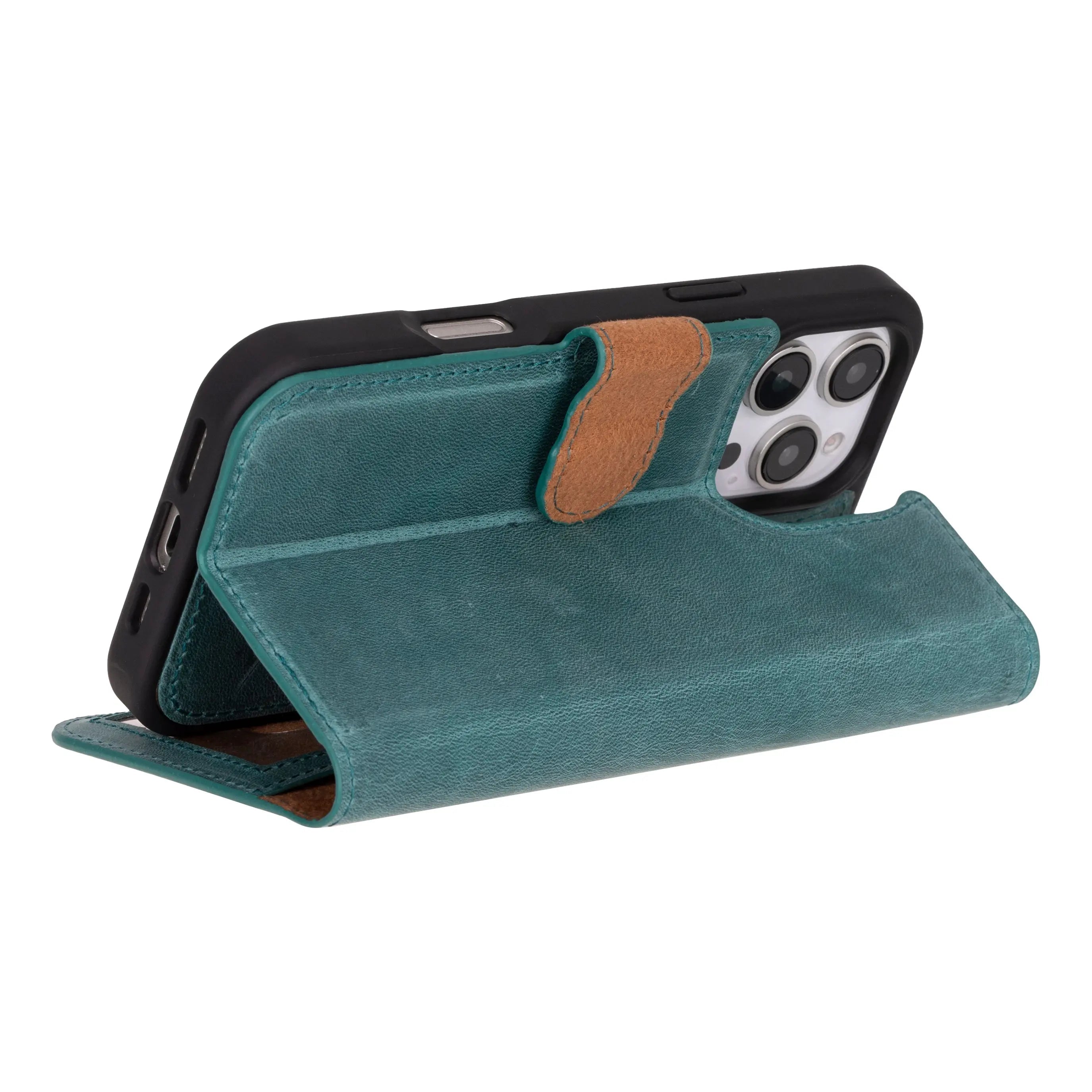 iPhone 16 Pro Max Leather Wallet Case Detachable RFID MagSafe – Magic Series