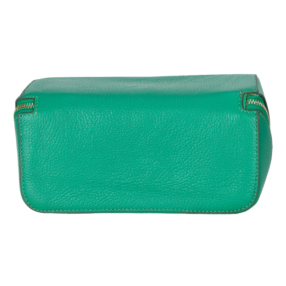Ella Leather Makeup Bag – Genuine Leather Toiletry & Cosmetic Bag for Women for Travel Elegance | Minimal & Handcrafted