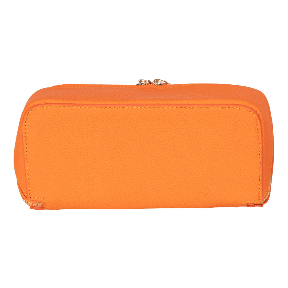 Ella Leather Makeup Bag – Genuine Leather Toiletry & Cosmetic Bag for Women for Travel Elegance | Minimal & Handcrafted