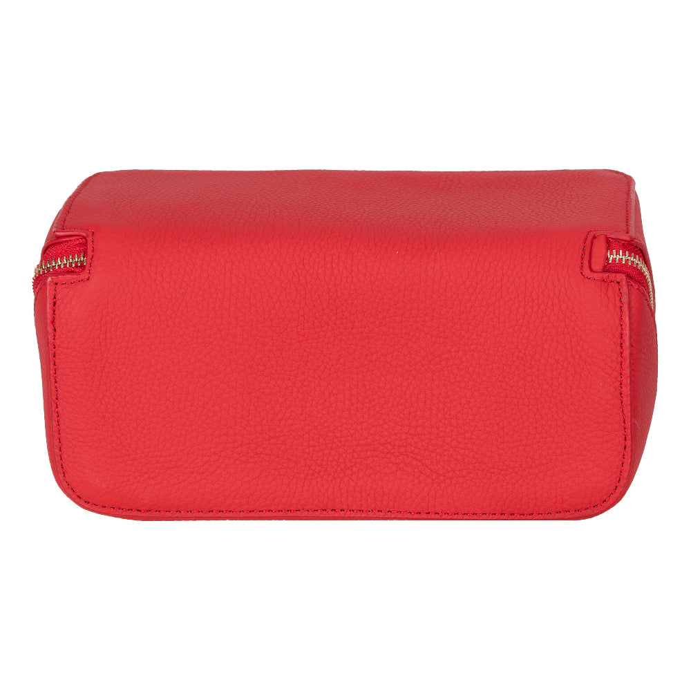 Ella Leather Makeup Bag – Genuine Leather Toiletry & Cosmetic Bag for Women for Travel Elegance | Minimal & Handcrafted