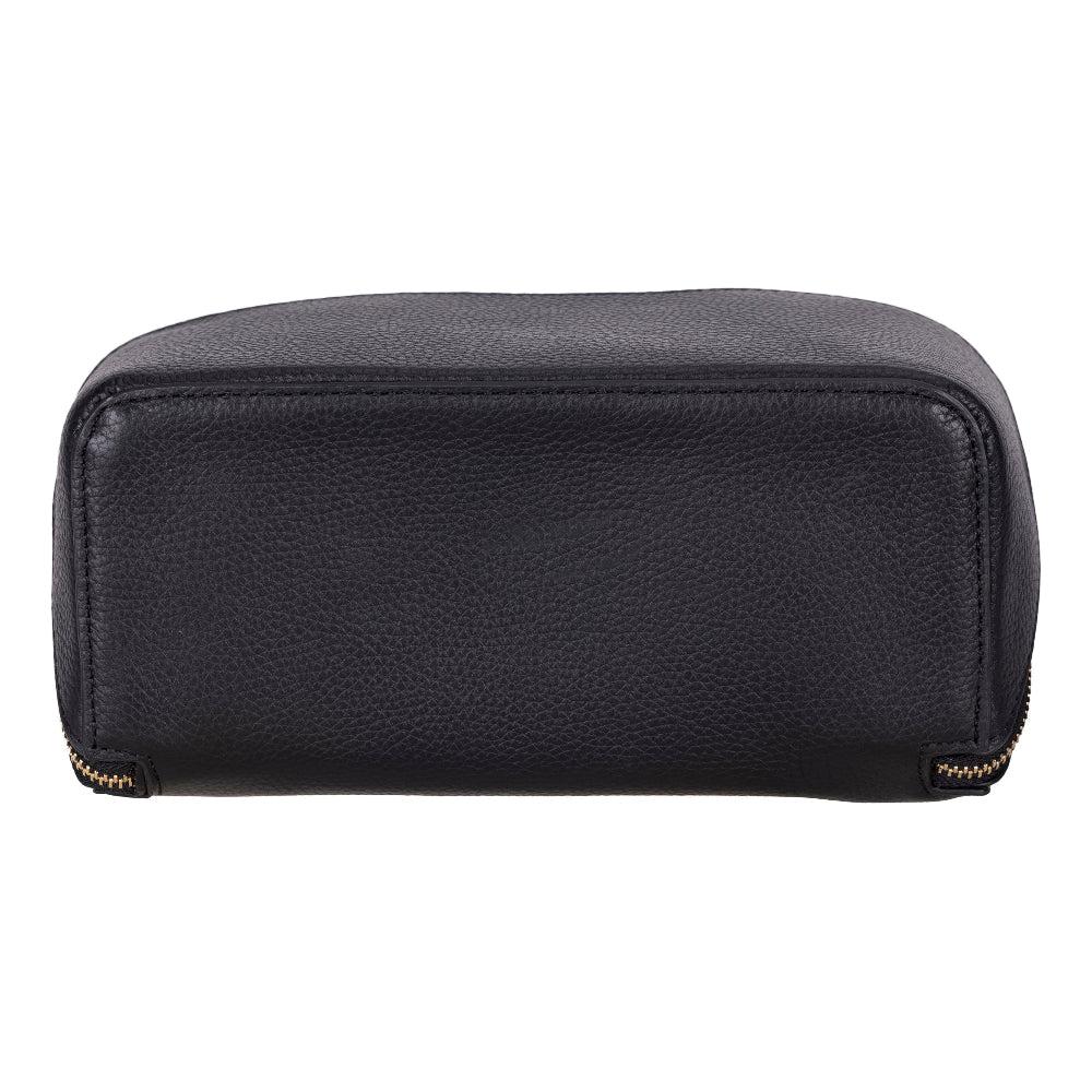 Ella Leather Makeup Bag – Genuine Leather Toiletry & Cosmetic Bag for Women for Travel Elegance | Minimal & Handcrafted