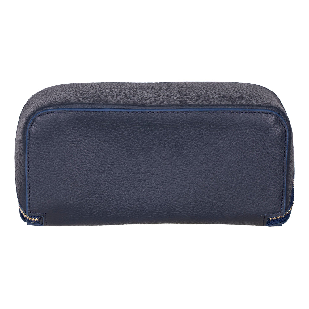 Ella Leather Makeup Bag – Genuine Leather Toiletry & Cosmetic Bag for Women for Travel Elegance | Minimal & Handcrafted