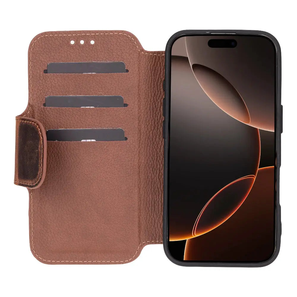 iPhone 16 Pro Genuine Leather Folio Case – Firenze Series
