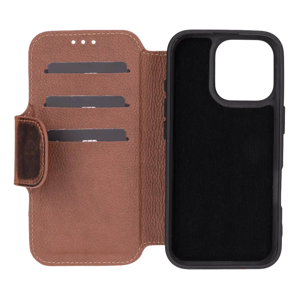 iPhone 16 Pro Genuine Leather Folio Case – Firenze Series