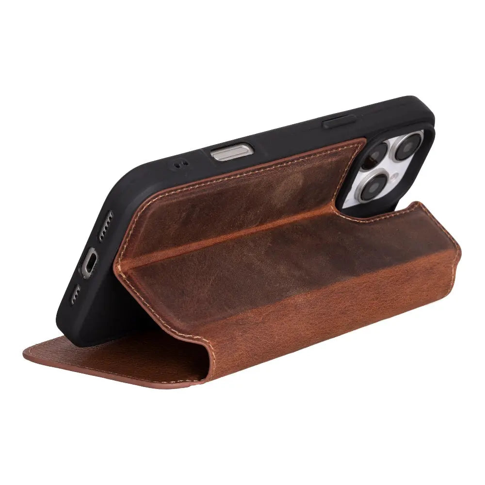 iPhone 16 Pro Genuine Leather Folio Case – Firenze Series