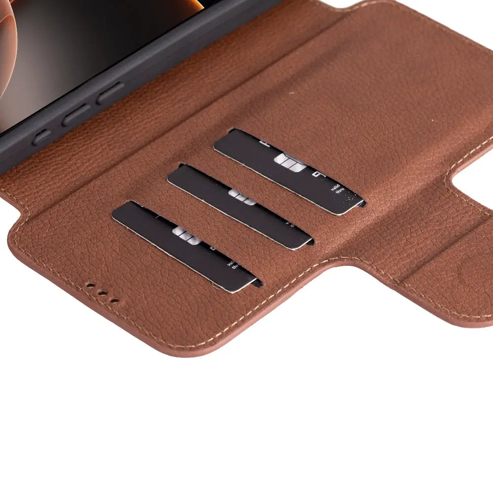 iPhone 16 Pro Max Genuine Leather Folio Case – Firenze Series
