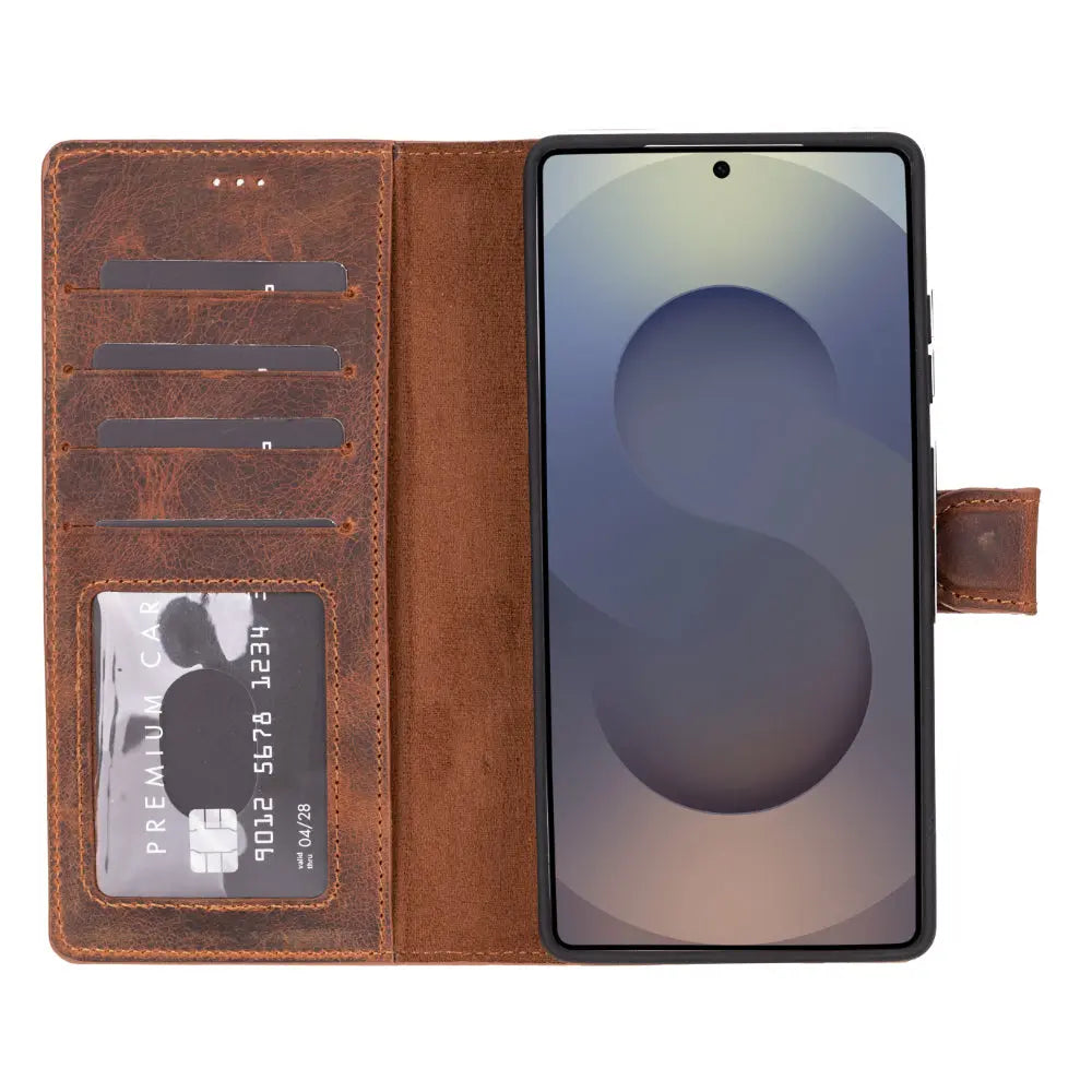 Samsung Galaxy S25 Ultra Leather Wallet Case Detachable RFID – Magic