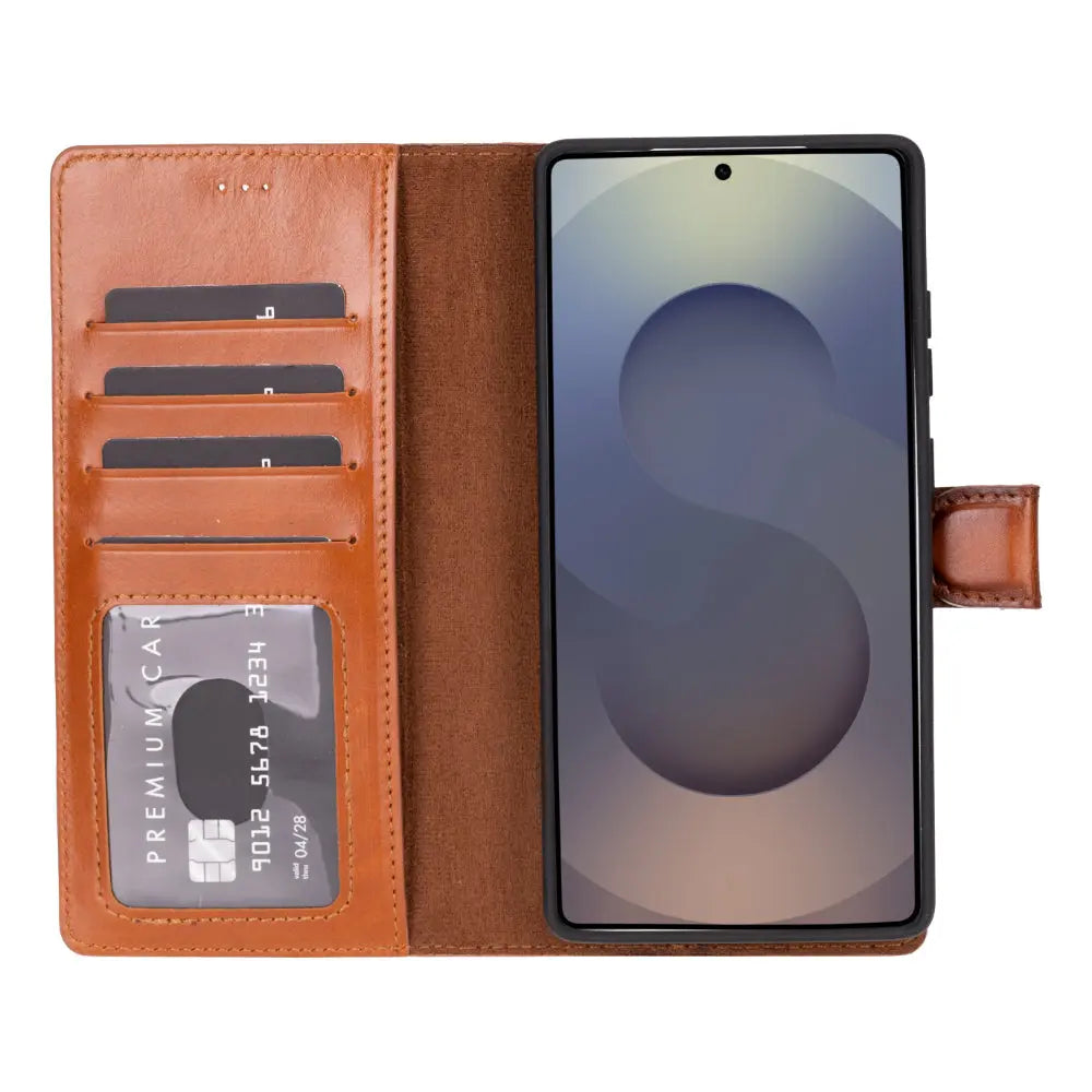 Samsung Galaxy S25 Ultra Leather Wallet Case Detachable RFID – Magic