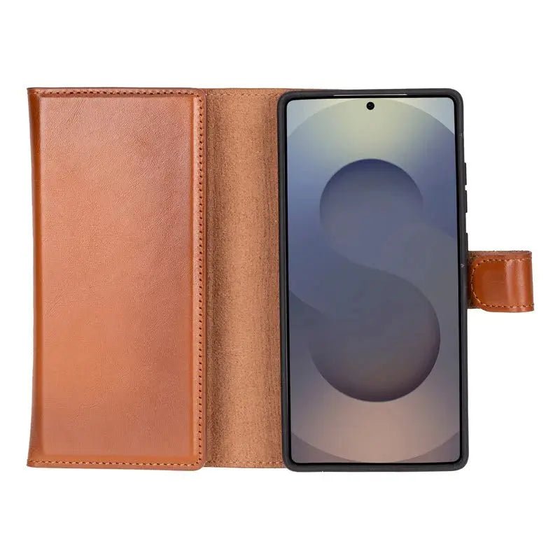 Samsung Galaxy S25 Ultra Leather Wallet Case Detachable RFID – Santa