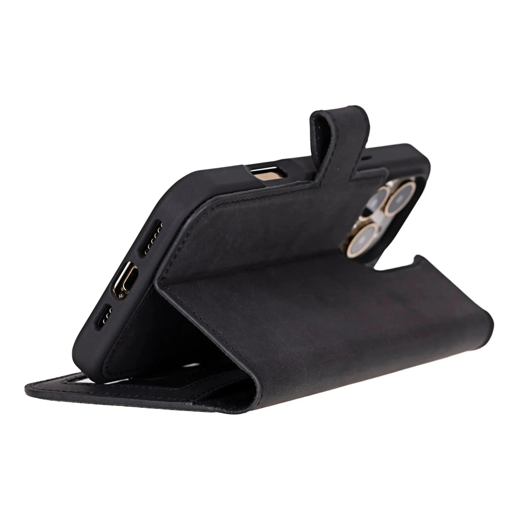 iPhone 16 Pro Leather Wallet Case Detachable RFID MagSafe – Liluri Series