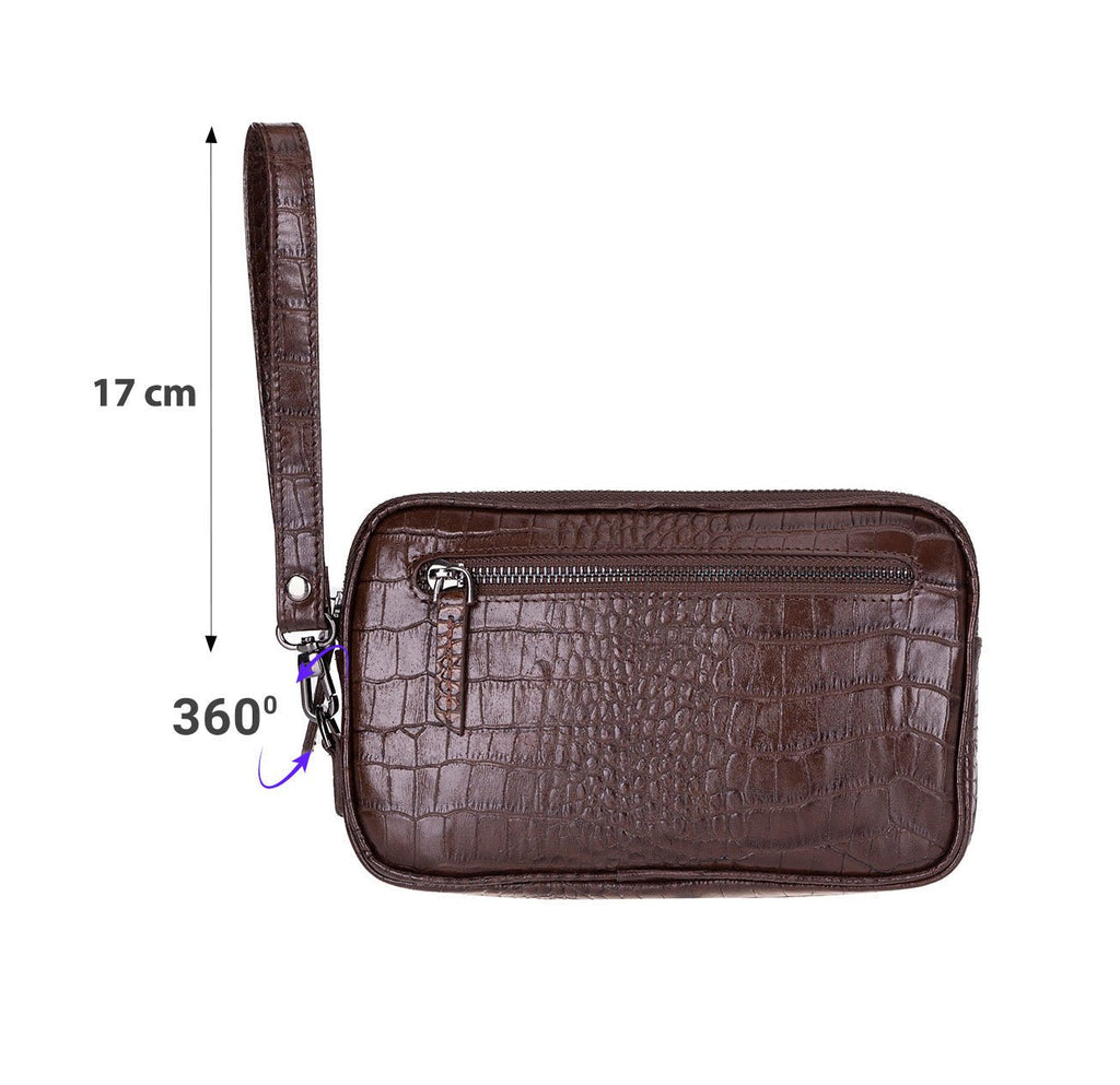 Noma Leather Clutch Bag