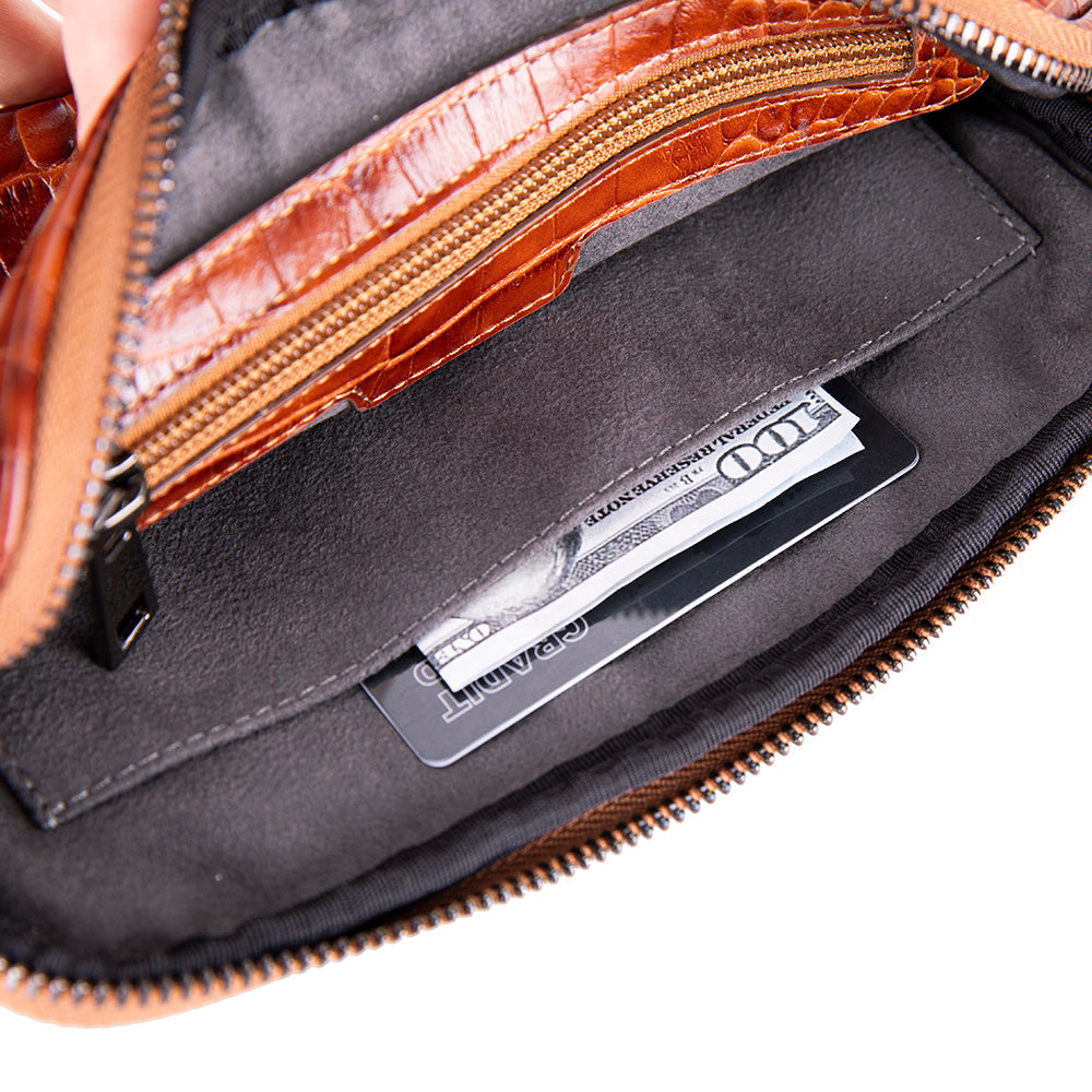 Noma Leather Clutch Bag