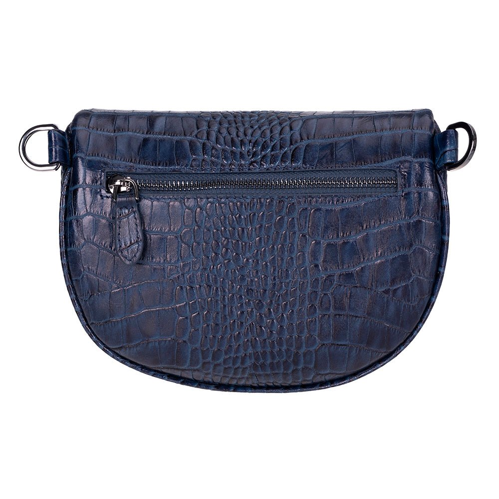 Alora Leather Bag – Croc-Embossed Leather Men & Women Crossbody & Belt Bag for Everyday Elegance | Minimal & Handcrafted