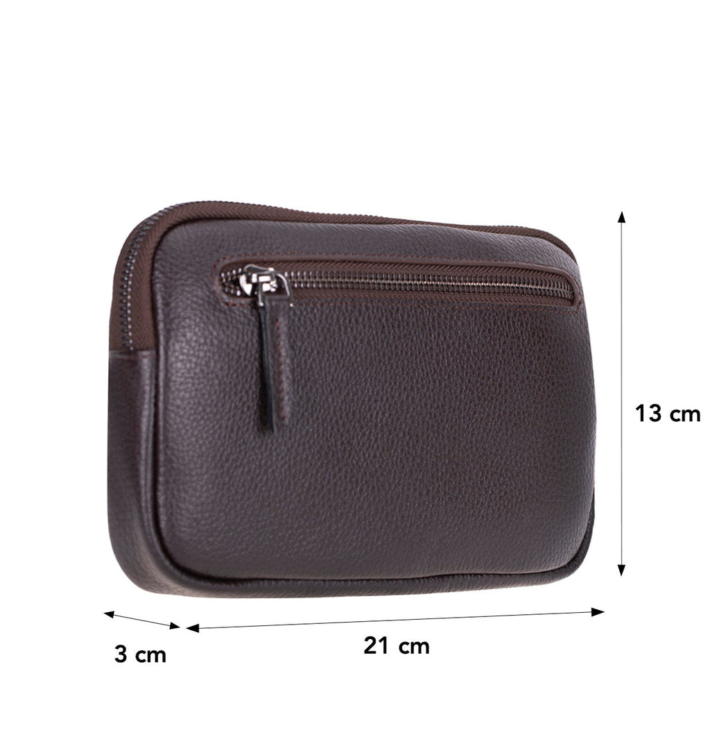 Noma Leather Clutch Bag