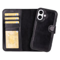 iPhone 16 Plus Leather Wallet Case Detachable RFID MagSafe – Magic Series