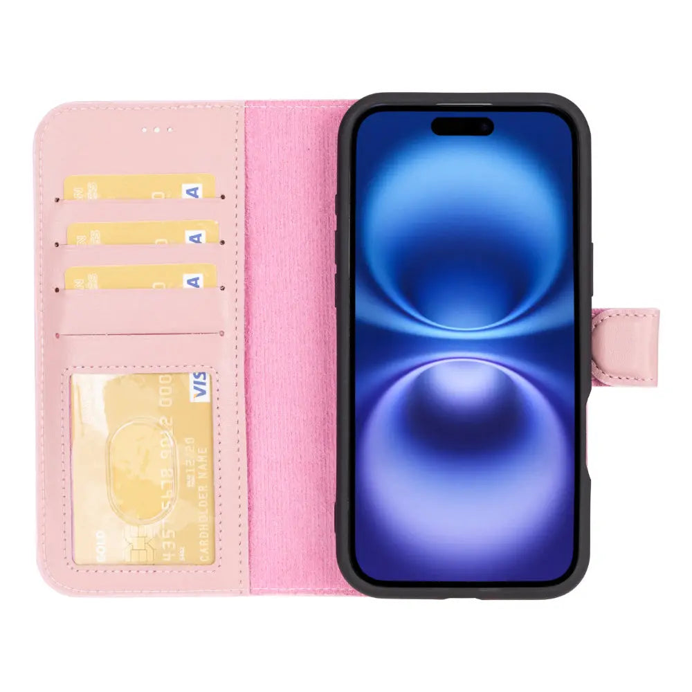 iPhone 16 Plus Leather Wallet Case Detachable RFID MagSafe – Magic Series