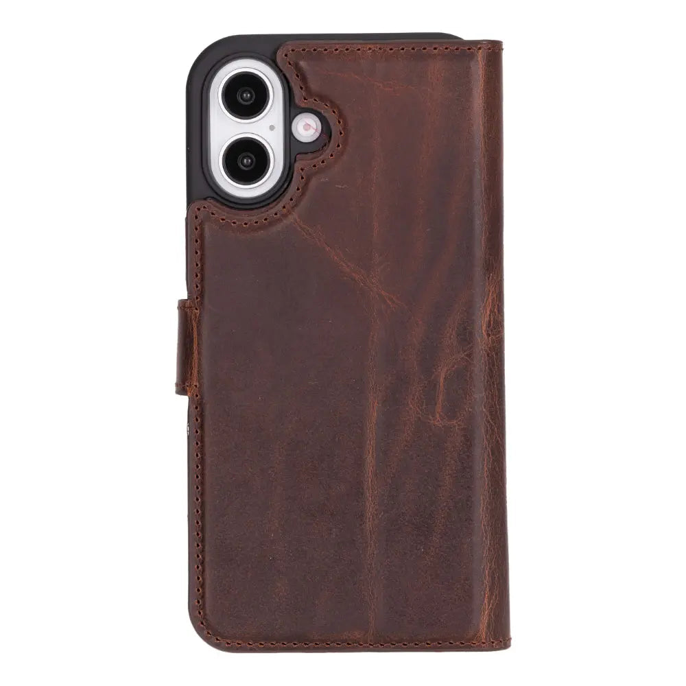 iPhone 16 Plus Leather Wallet Case Detachable RFID MagSafe – Magic Series