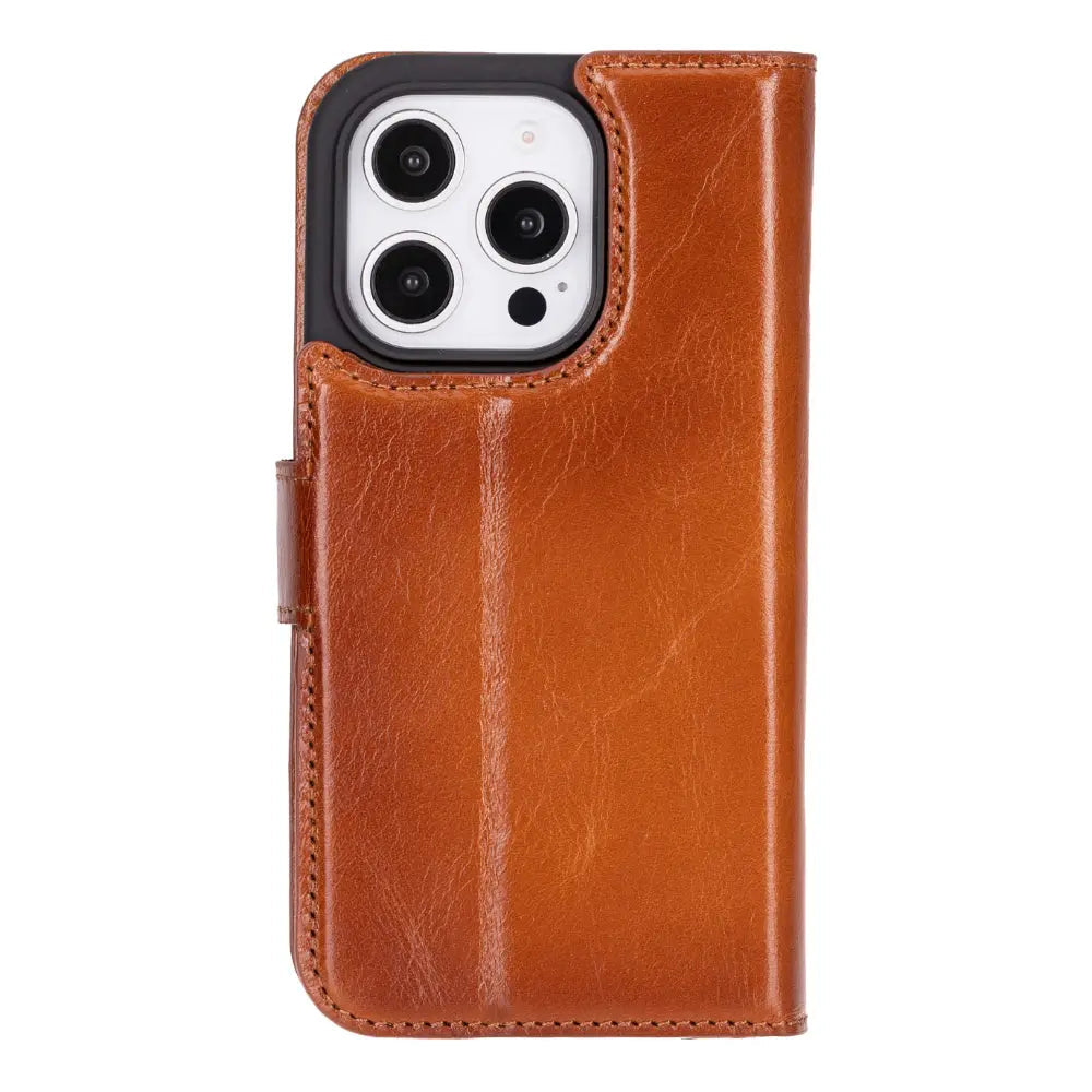 iPhone 16 Pro Leather Wallet Case Detachable RFID MagSafe – Magic Series