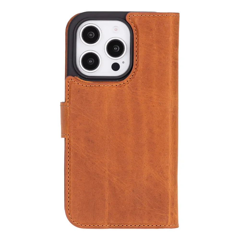 iPhone 16 Pro Max Leather Wallet Case Detachable RFID MagSafe – Magic Series