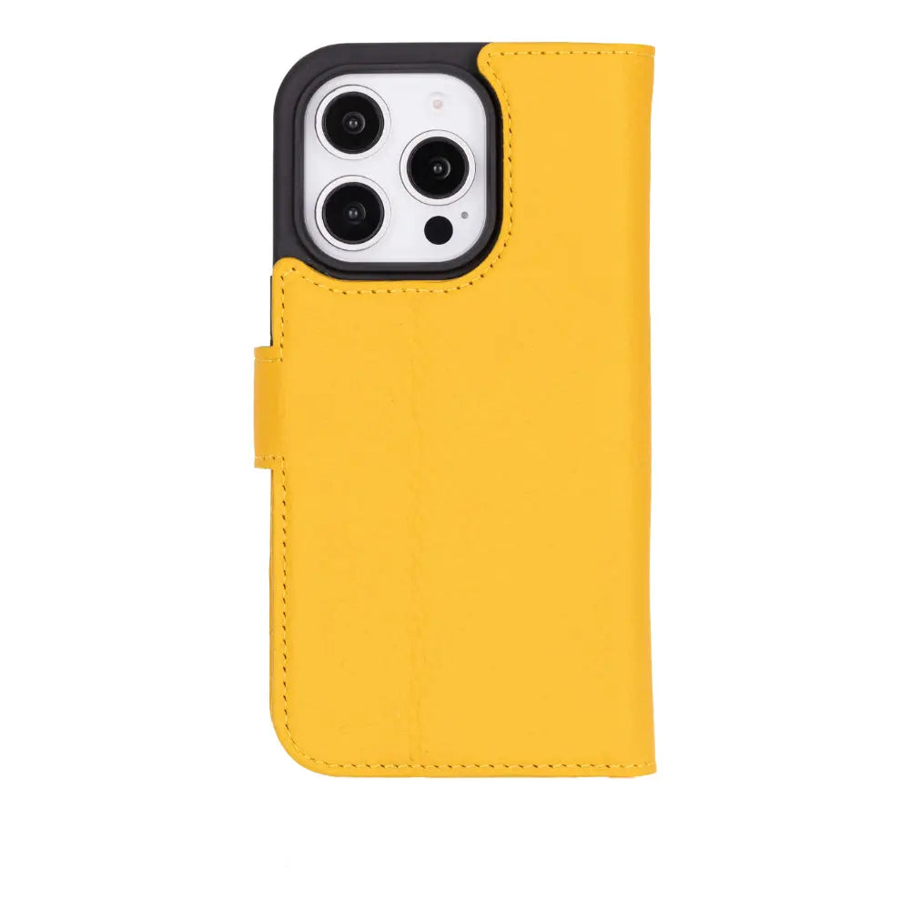 iPhone 16 Pro Leather Wallet Case Detachable RFID MagSafe – Magic Series