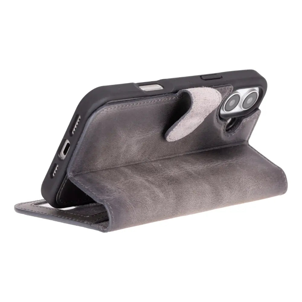 iPhone 16 Leather Wallet Case Detachable RFID MagSafe – Magic Series