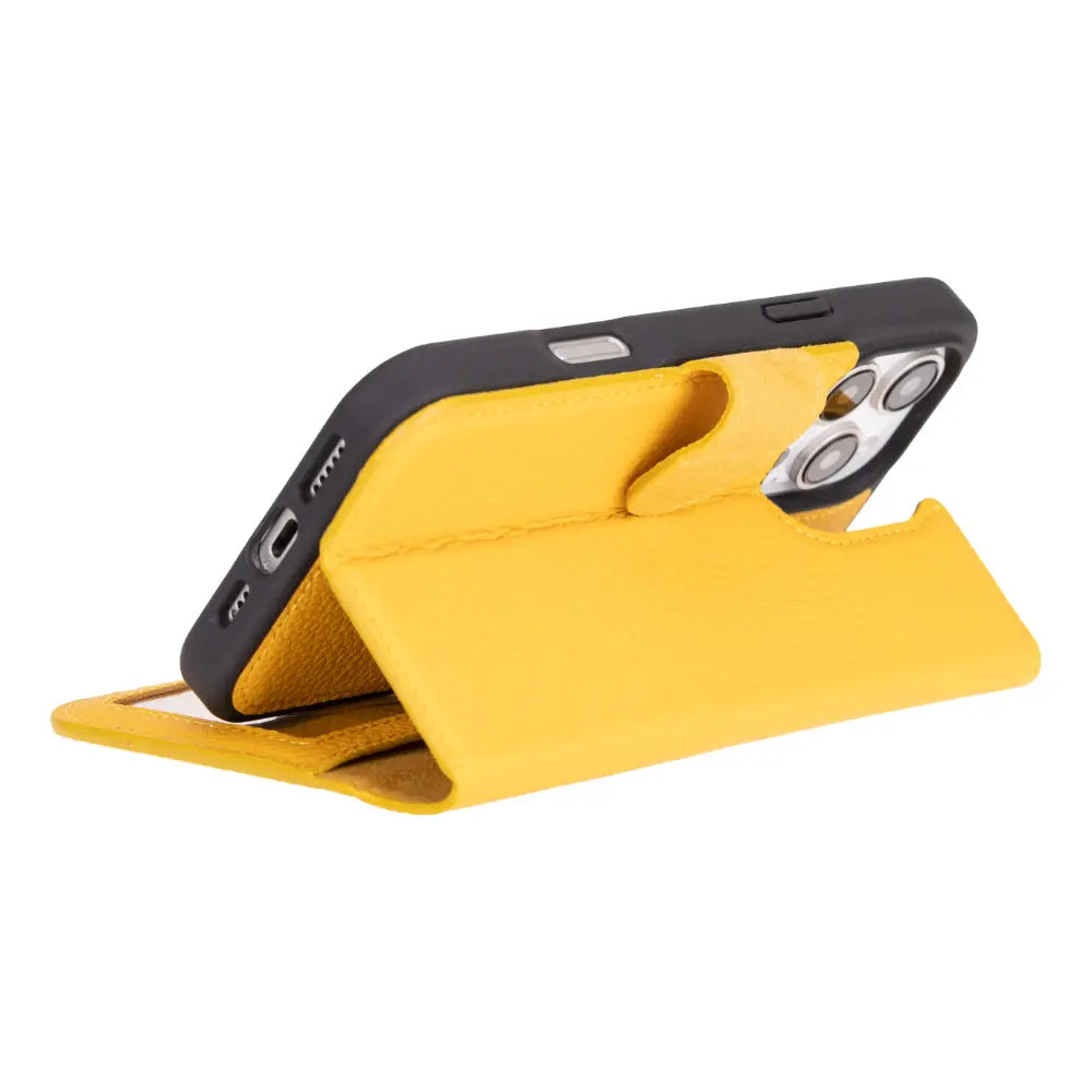 iPhone 16 Pro Leather Wallet Case Detachable RFID MagSafe – Magic Series