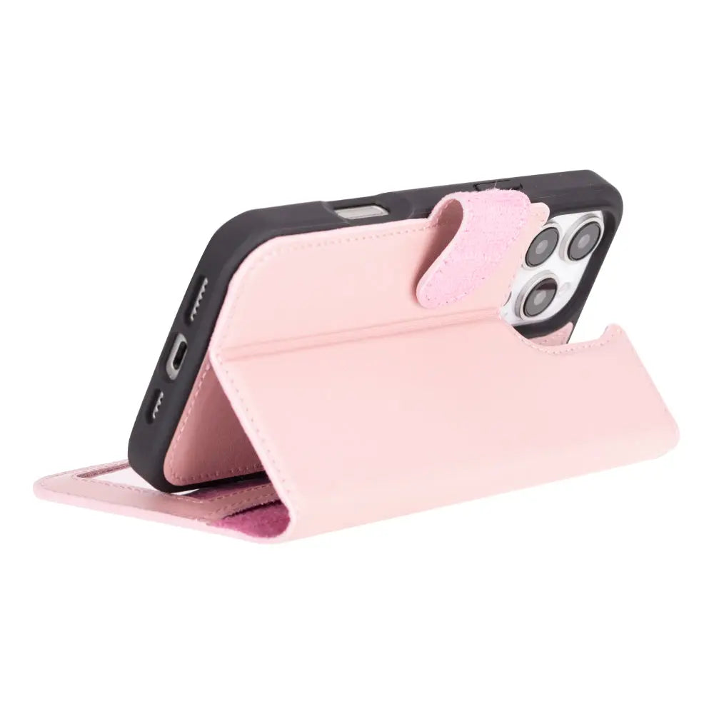 iPhone 16 Pro Leather Wallet Case Detachable RFID MagSafe – Magic Series