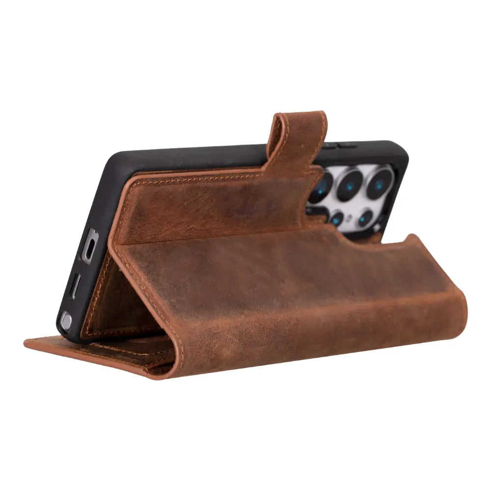 Samsung Galaxy S25 Ultra Leather Wallet Case Detachable RFID – Magic