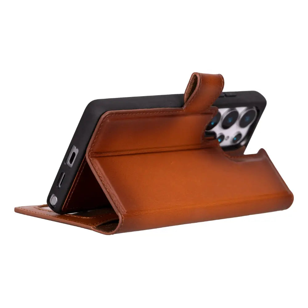 Samsung Galaxy S25 Ultra Leather Wallet Case Detachable RFID – Magic