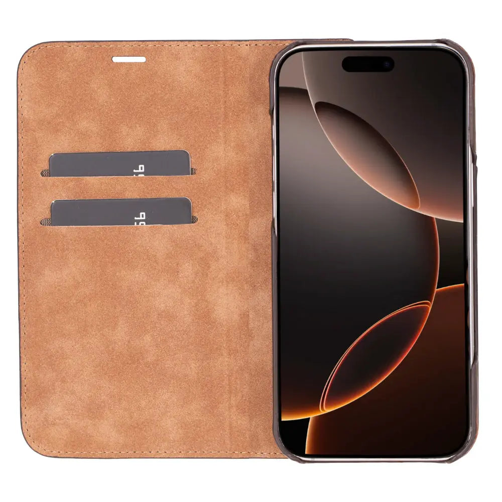 iPhone 16 Pro Max Genuine Leather Folio Case – Sonat Series