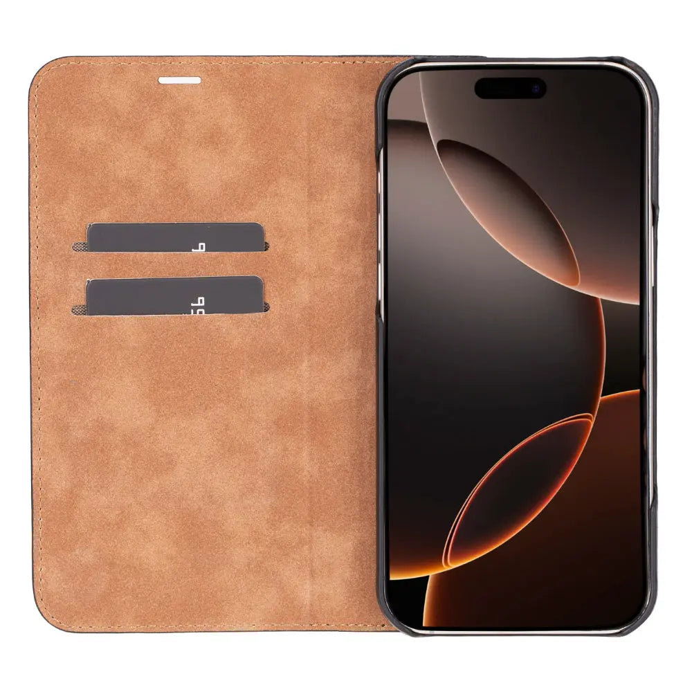 iPhone 16 Pro Max Genuine Leather Folio Case – Sonat Series