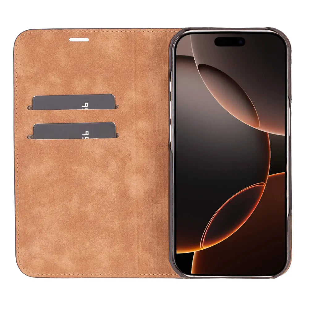iPhone 16 Pro Genuine Leather Folio Case – Sonat Series