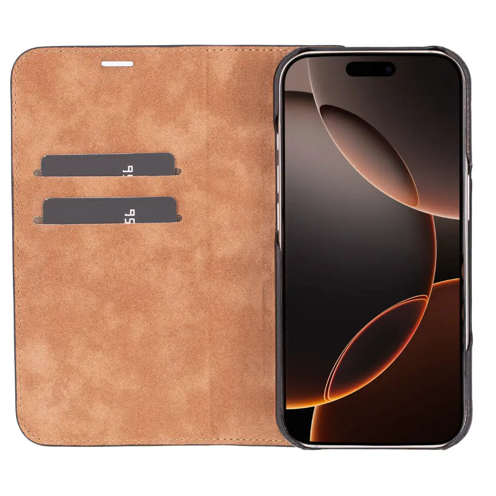 iPhone 16 Pro Genuine Leather Folio Case – Sonat Series