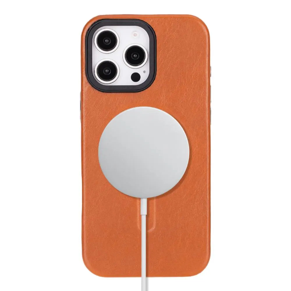 iPhone 16 Pro Max Genuine Leather Slim Case MagSafe – Vento Series