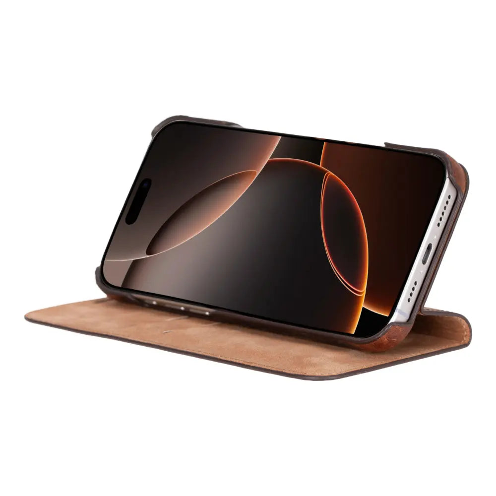 iPhone 16 Pro Genuine Leather Folio Case – Sonat Series