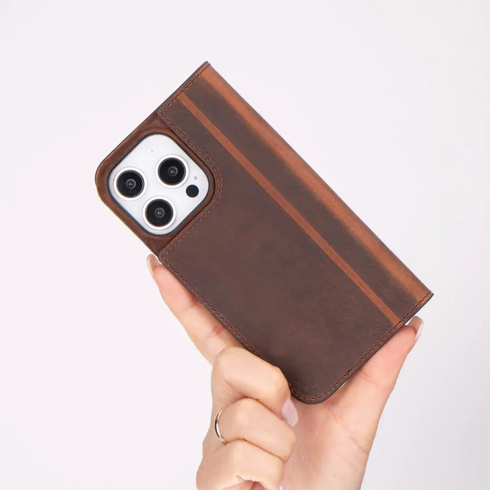 iPhone 16 Pro Max Genuine Leather Folio Case – Sonat Series