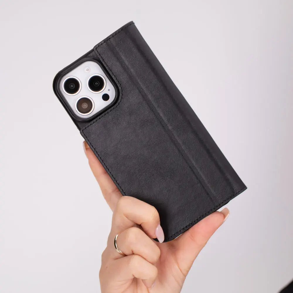 iPhone 16 Pro Max Genuine Leather Folio Case – Sonat Series