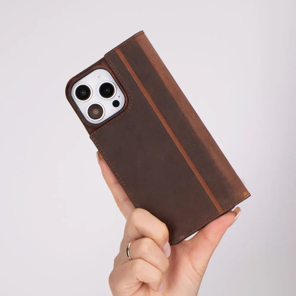 iPhone 16 Pro Genuine Leather Folio Case – Sonat Series