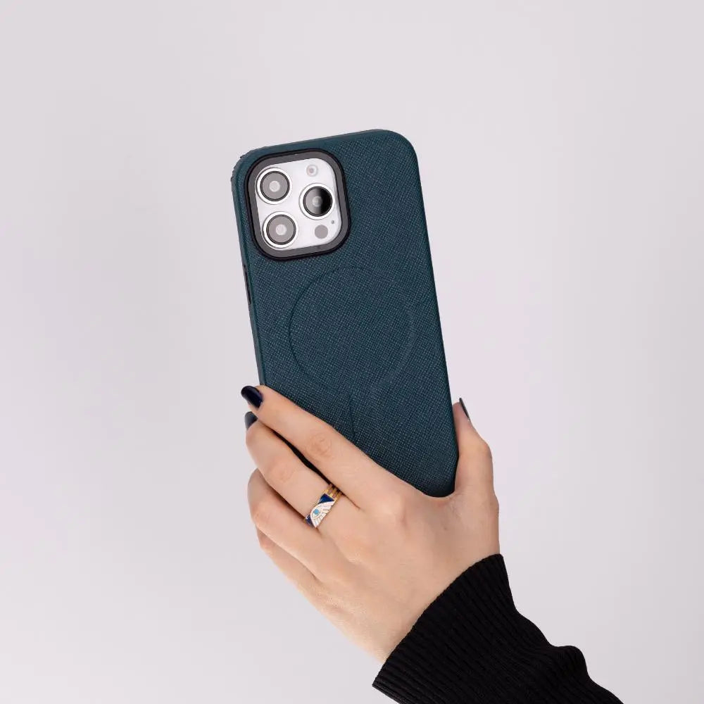 iPhone 16 Pro Max Genuine Leather Slim Case MagSafe – Vento Series