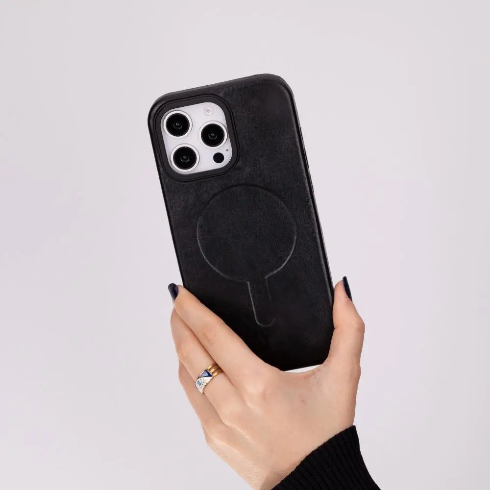 iPhone 16 Pro Max Genuine Leather Slim Case MagSafe – Vento Series