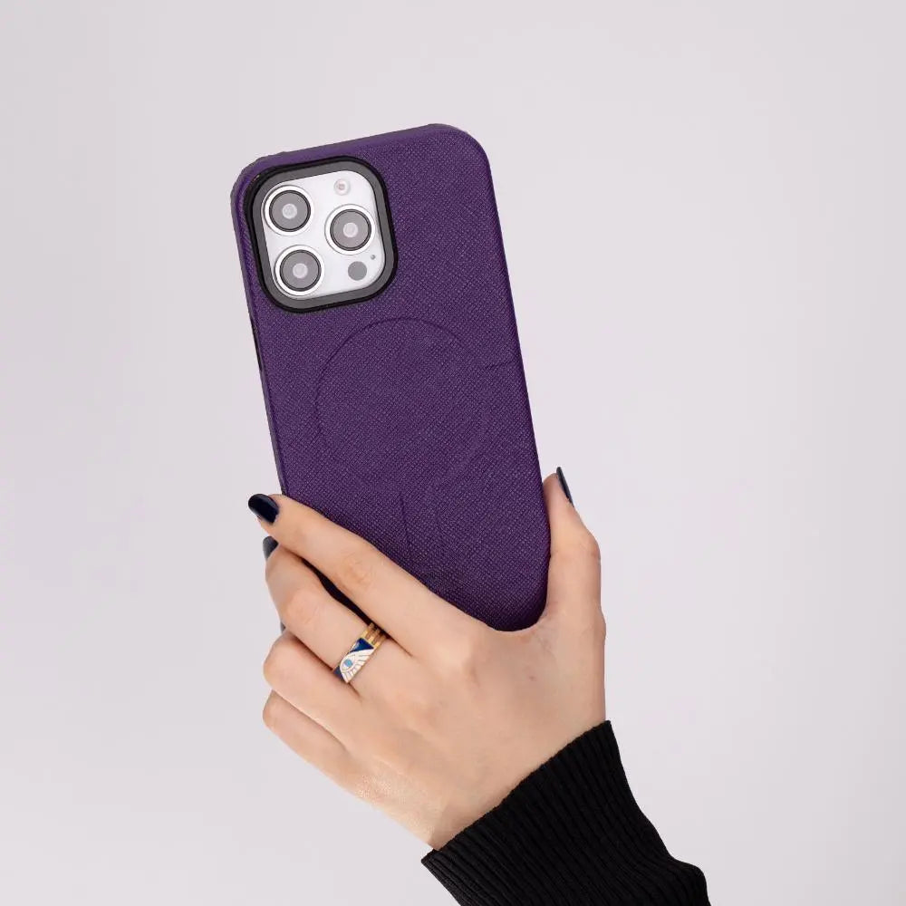 iPhone 16 Pro Genuine Leather Slim Case MagSafe – Vento Series