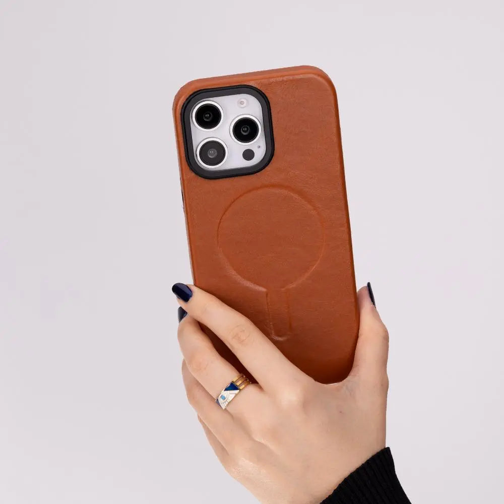 iPhone 16 Pro Genuine Leather Slim Case MagSafe – Vento Series