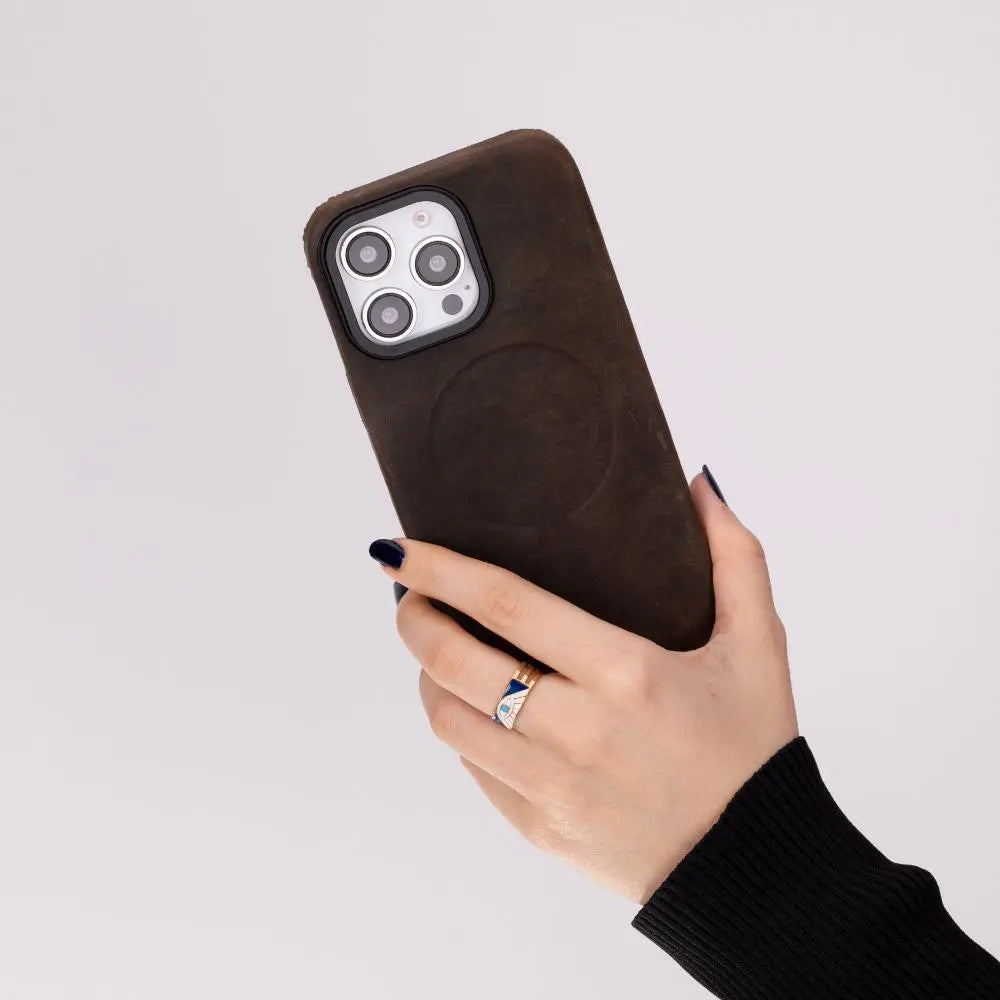 iPhone 16 Pro Max Genuine Leather Slim Case MagSafe – Vento Series