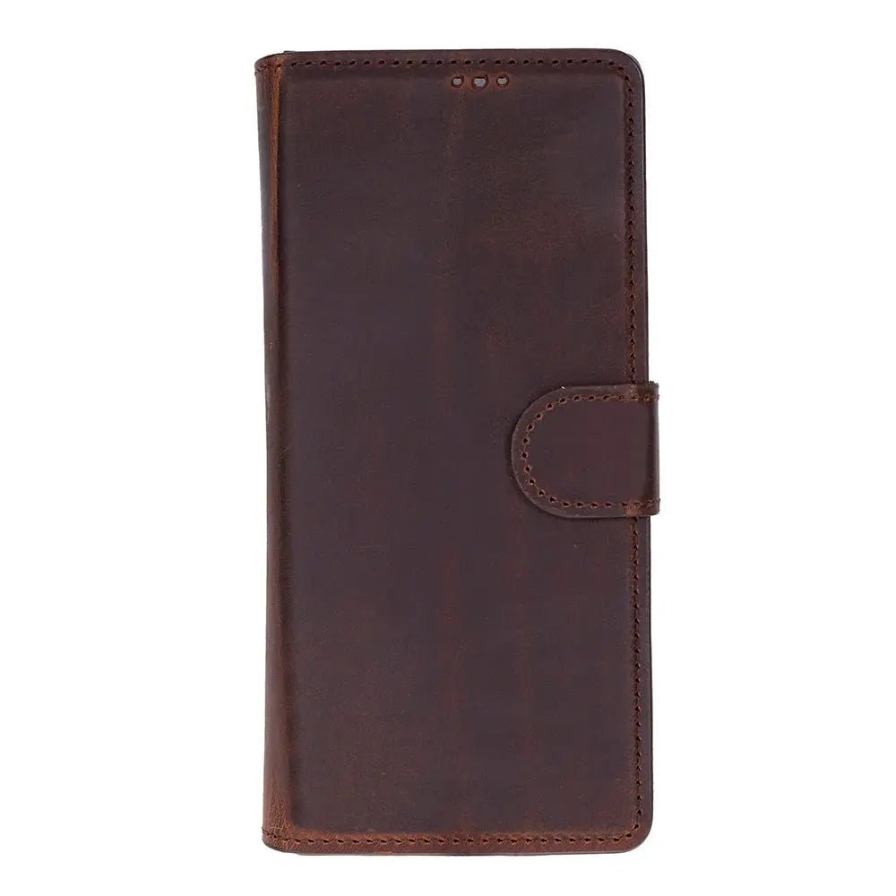 Samsung Galaxy Z Fold7 Genuine Leather Folio Wallet Case RFID – Wallet ID