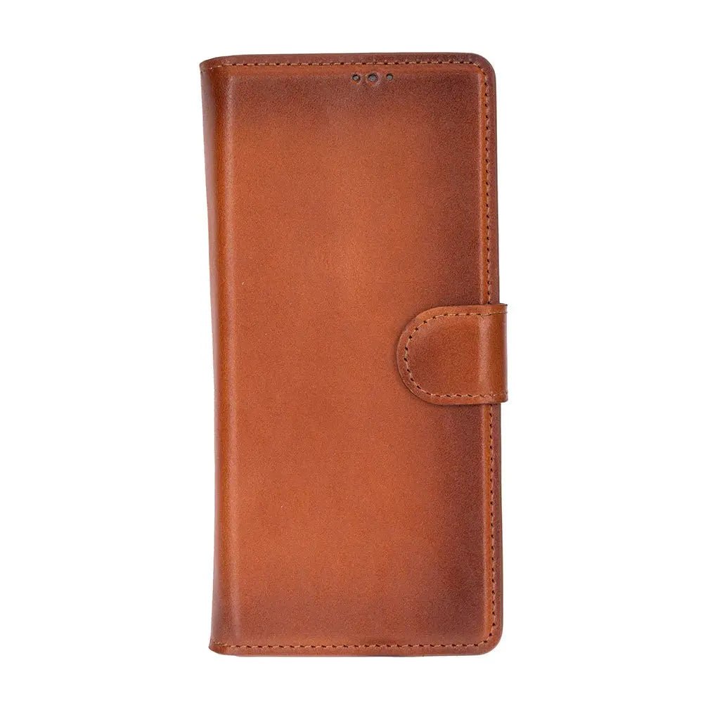 Samsung Galaxy Z Fold7 Genuine Leather Folio Wallet Case RFID – Wallet ID