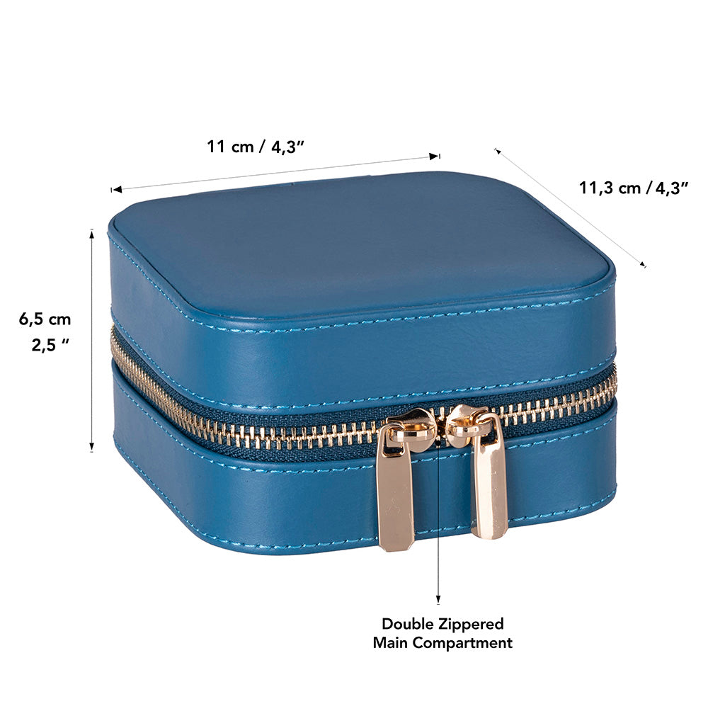 Amanda Leather Jewelry Box, Medium