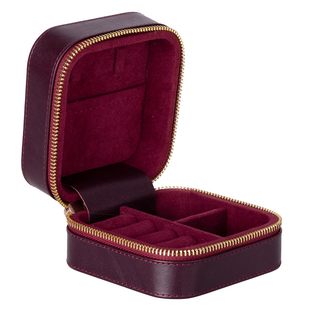 Amanda Leather Jewelry Box, Medium