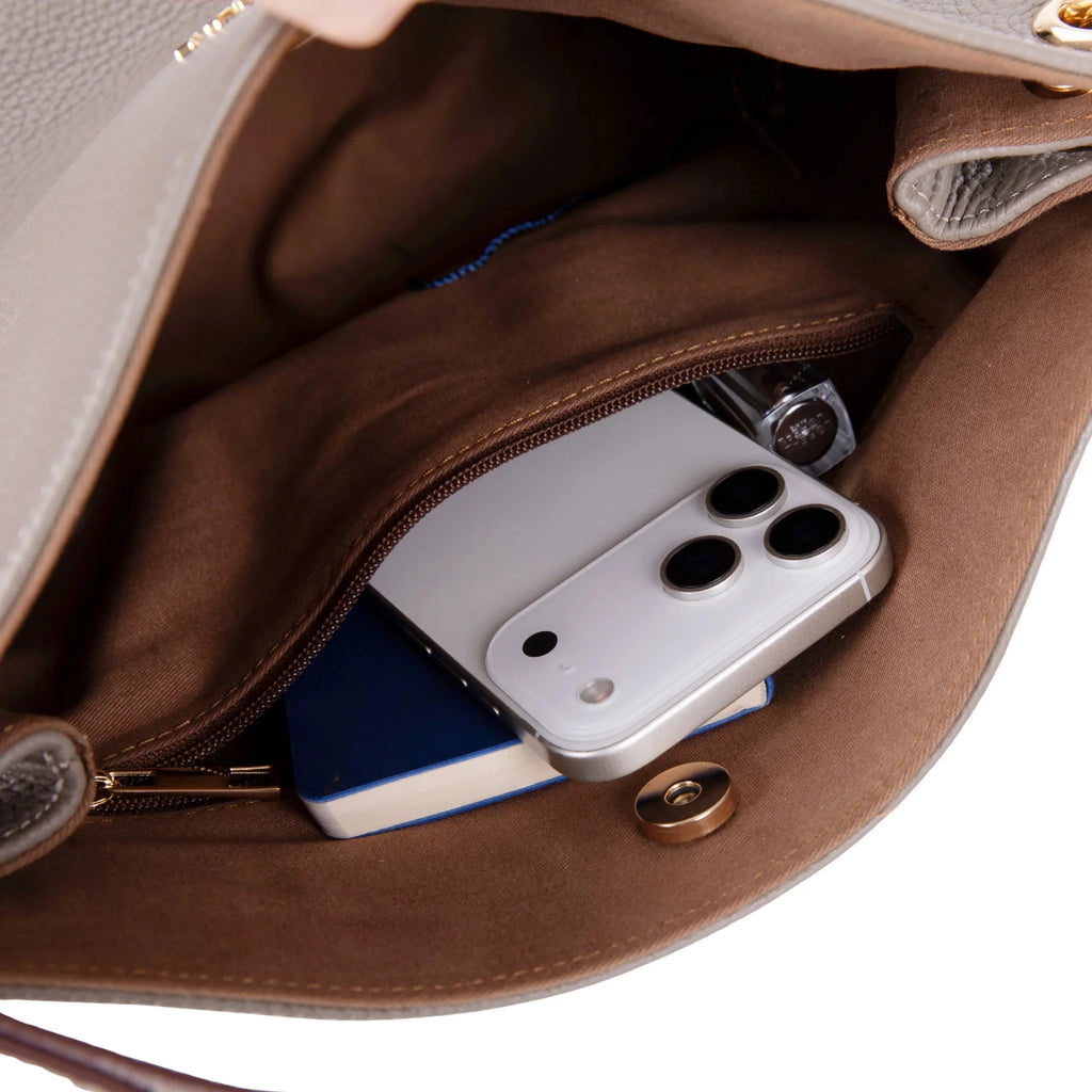 Carrera Calivra Women's Leather Bag – Floater Leather Shoulder Bag for Everyday Elegance | Minimal & Handcrafted