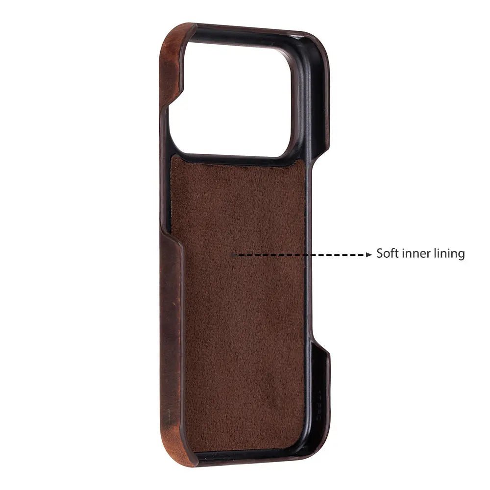 iPhone 17 Pro Full-Grain Leather Slim Case MagSafe – Ultimate Jacket Series